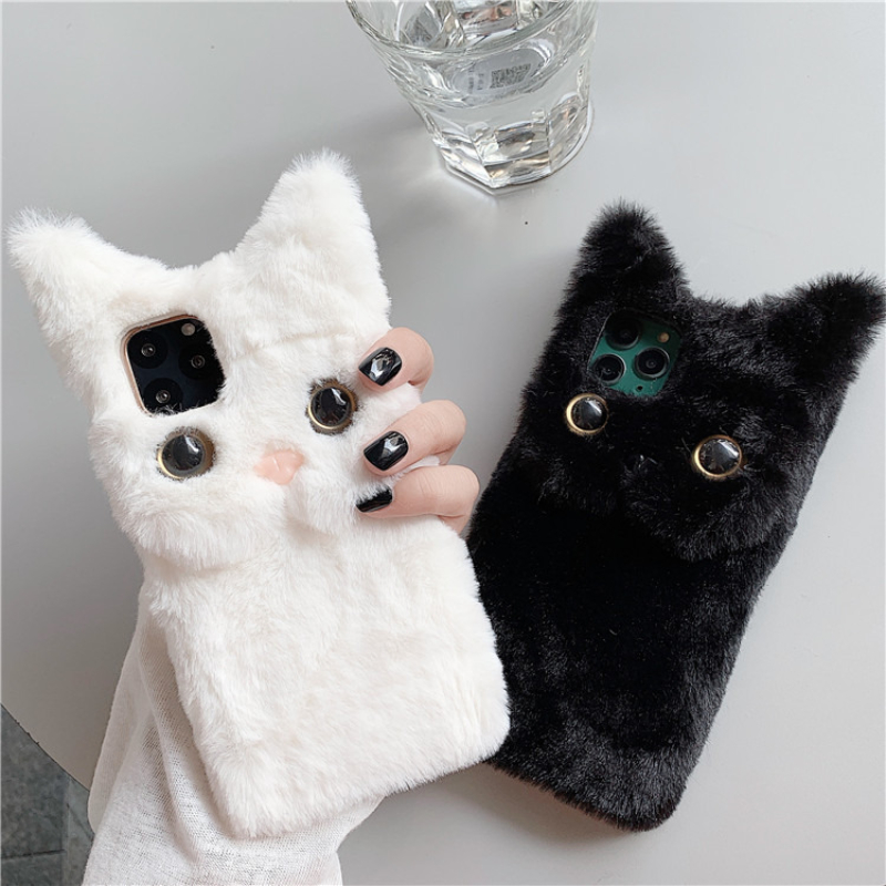3D Niedliche Cartoon-Katze Plü – Phone Cases For Iphone 16 Bewertung und Preis