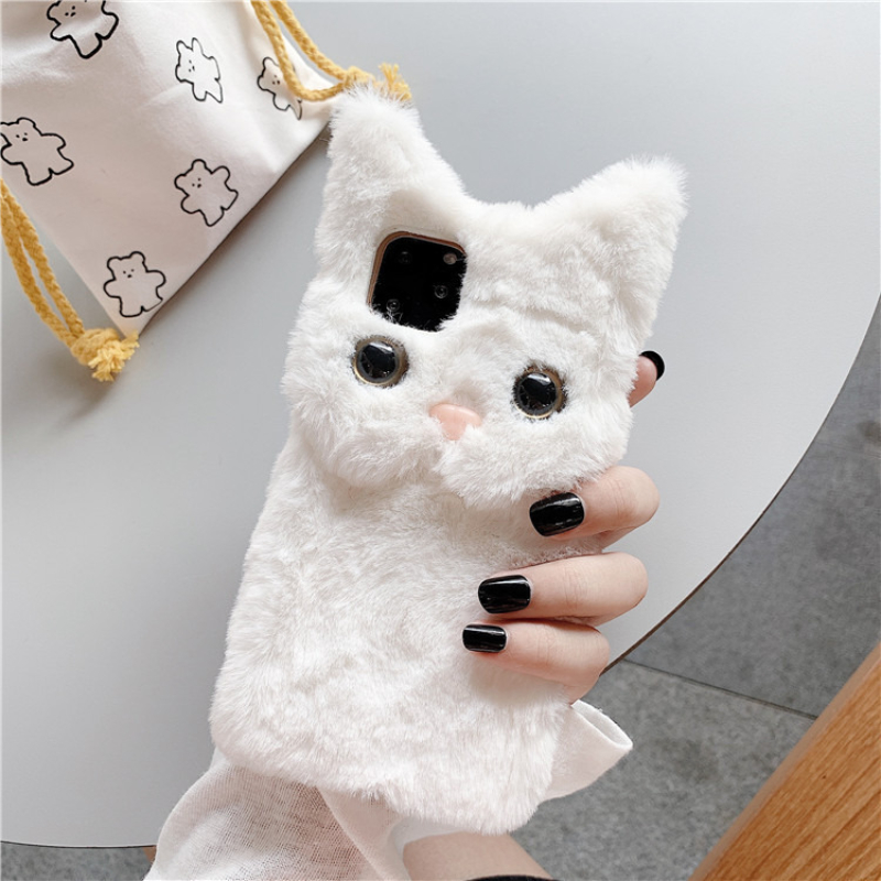 3D Niedliche Cartoon-Katze Plü – Phone Cases For Iphone 16 Bewertung und Preis