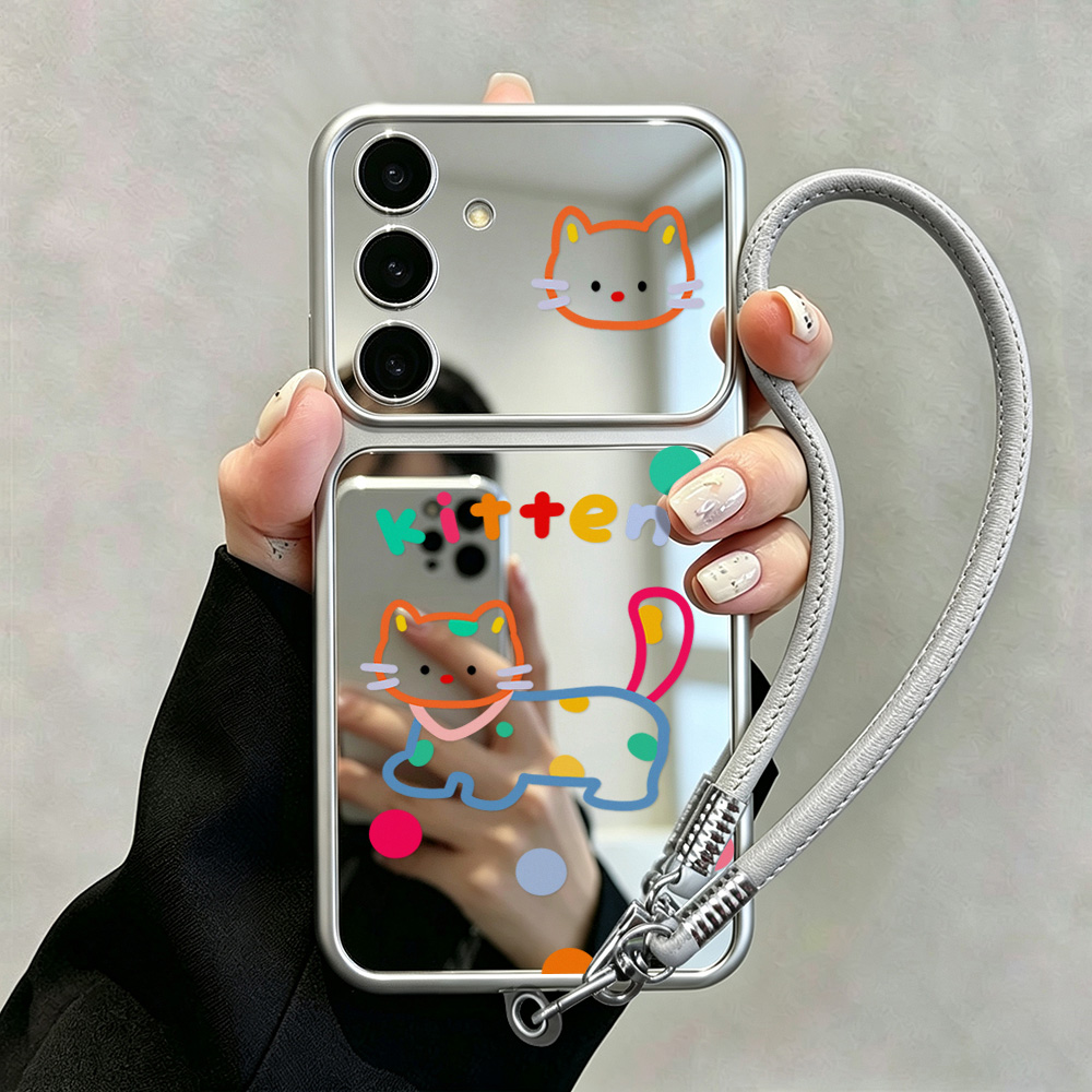 Niedliche Katzen-Spiegelhülle  – Phone Cases Galaxy A16 5G Bewertung und Preis